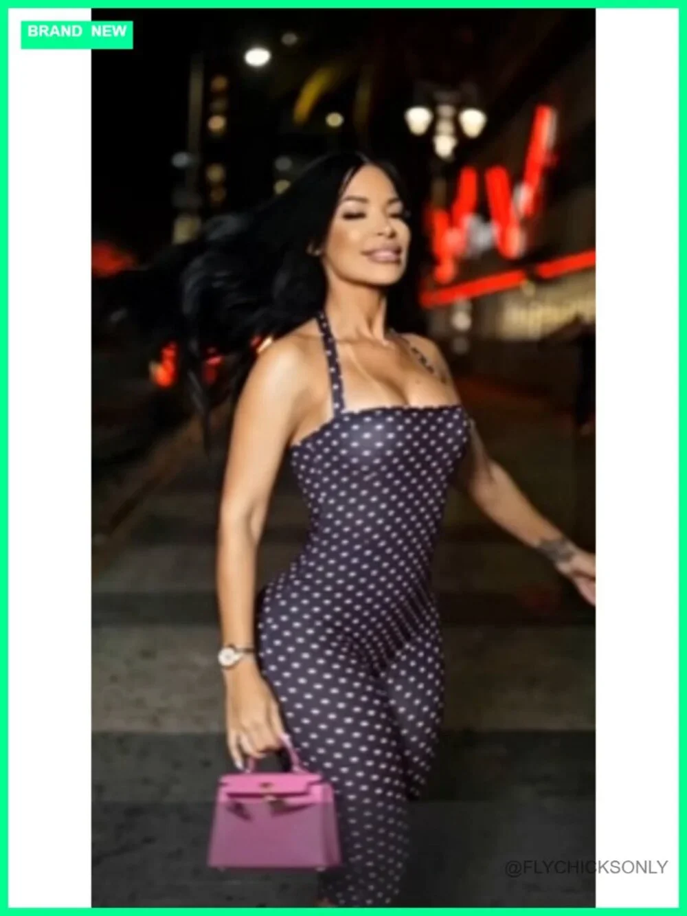 Women's Sleeveless Halter Neck Polka Dot Jumpsuit, Stretchy Bodycon Capri One